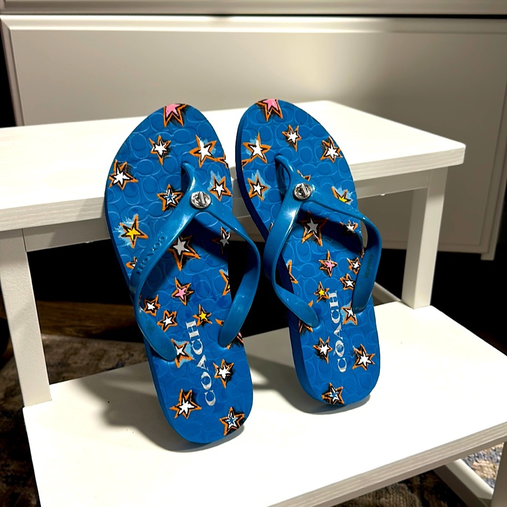 Coach Flip Flops. Size 5. Never Worn. Removed Tags.